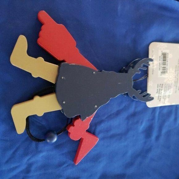 Topperscot by Boelter Brands NCAA Wooden Cheering Reindeer Ornament, Arizona - Picture 5 of 5